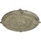 Ekena Millwork Attica Acanthus Leaf Medallion (Canopies up to 3 1/4"), 30 1/8"OD x 1 1/2"P, Castle Stone Crackle CM30ATCSC - alternate 3